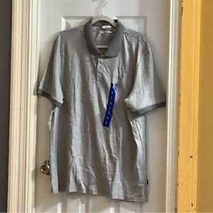 Moving Sale - Gray Pin Stripe Men’s Polo (L)